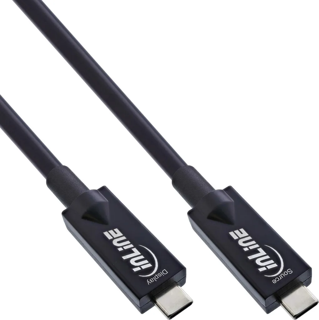 Câble USB-C 5m AOC Noir : Finies les Pertes de Signal en USB 3.2 Gen.2