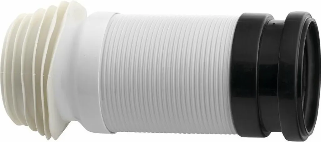 Manicotto WC Flessibile 450mm | Connettore Scarico Bianco Robusto