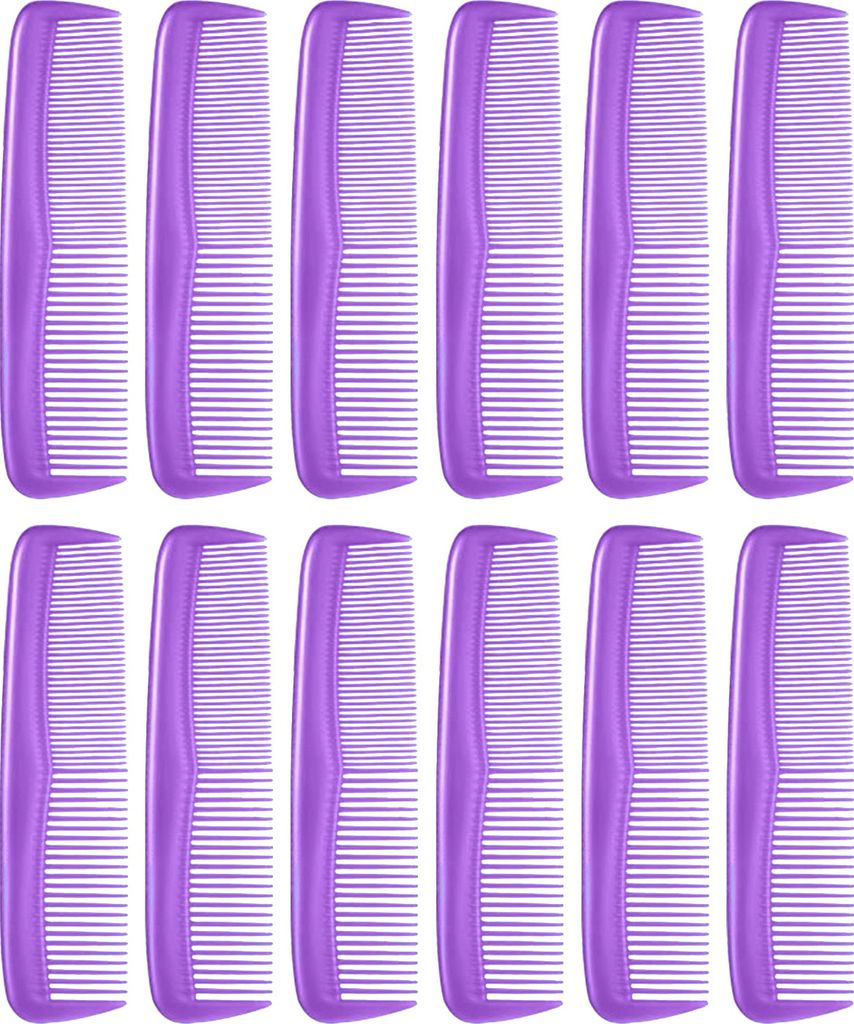 12 Stš¹ck Bunter Haarkamm Dicke Dš¹nne Kunststoffz?hne Kopfhautmassagekamm Mini Tragbare Haargl?ttung Entwirrungsstylingbš¹rste Frauen Friseu...