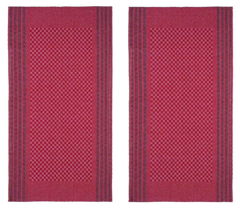 Küchentuch Grubentuch Halbleinen 50 x 100 cm - kariert 2er Produktbild 