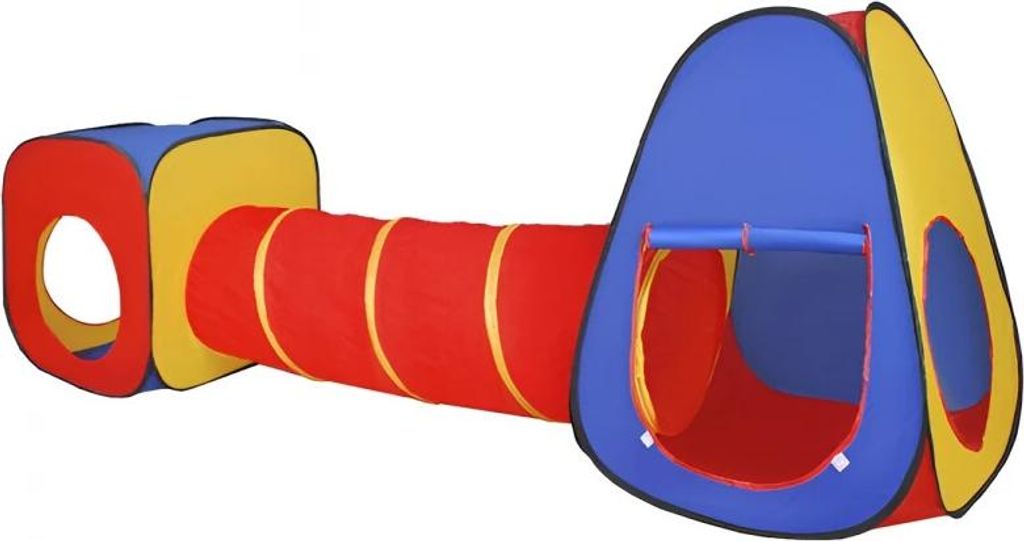 Kruzzel 23871 Dětský stan 3 v 1, barevný Obrázek produktu 