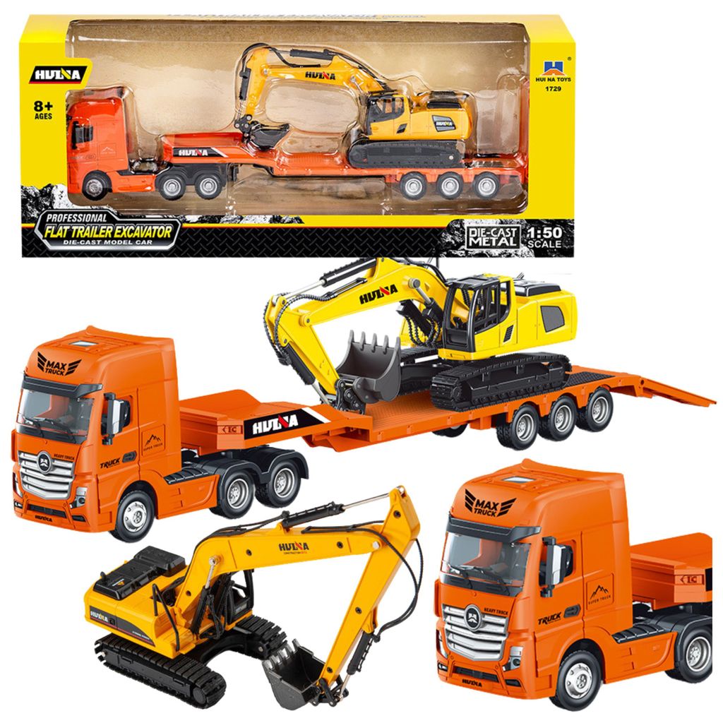 Lkw mit Anhänger, Abschleppwagen, Metallbagger, Marke Produktbild 