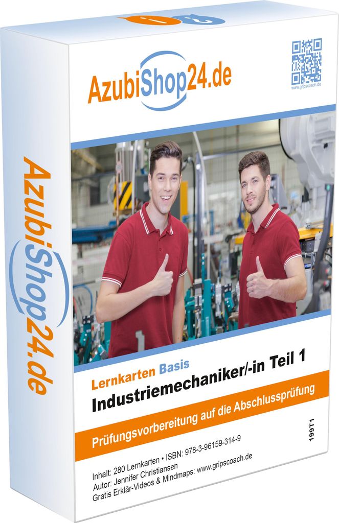 AzubiShop24.de Basis-Lernkarten Industriemechaniker /in Teil 1