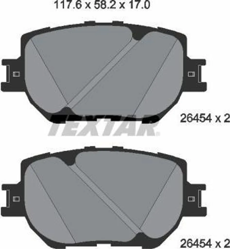 Plaquettes de frein silencieuses OE 0446530330 TEXTAR 2645401 haute qualité