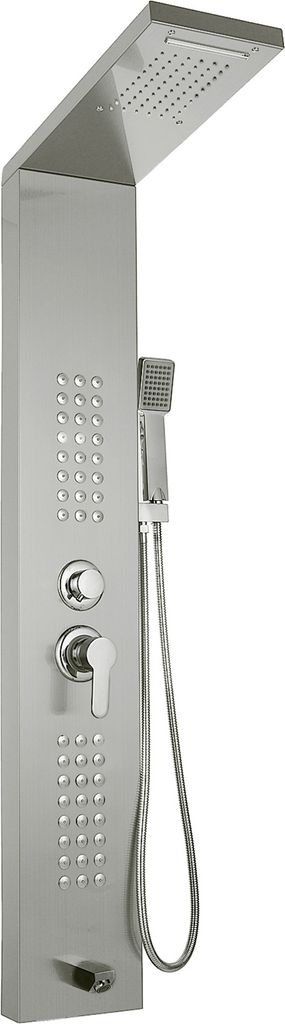 VEVOR 5 in 1 Duschsäule Kopfbraus Regenduschensäule Edelstahl Hydromassage