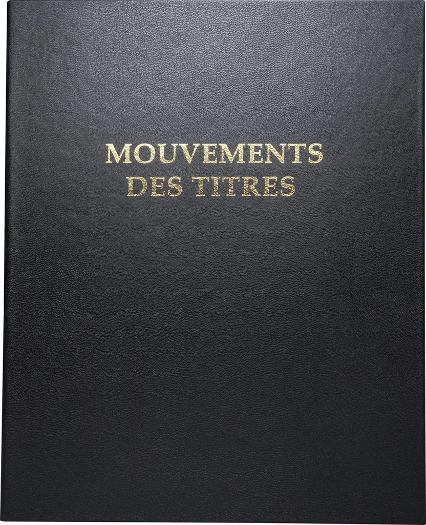 Classeur Registre Noir Exacompta 4603E : Fini les Feuilles Volantes 32x26cm