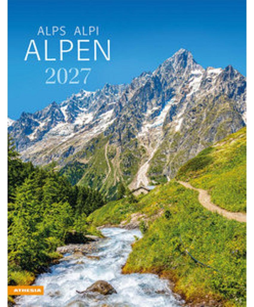 Athesia Alpen Kalender 2027 mit Spiralbindung und Produktbild 