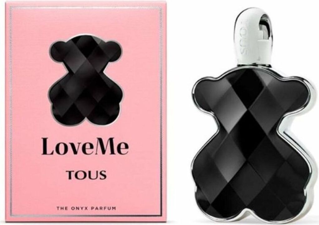 A product shot of a perfume bottle and its packaging.