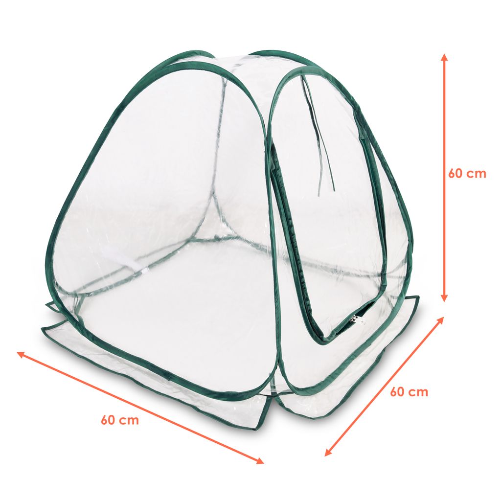 Mini Pop-Up Gewächshaus - 60 x 60 cm - Folien Treibhaus Produktbild 2