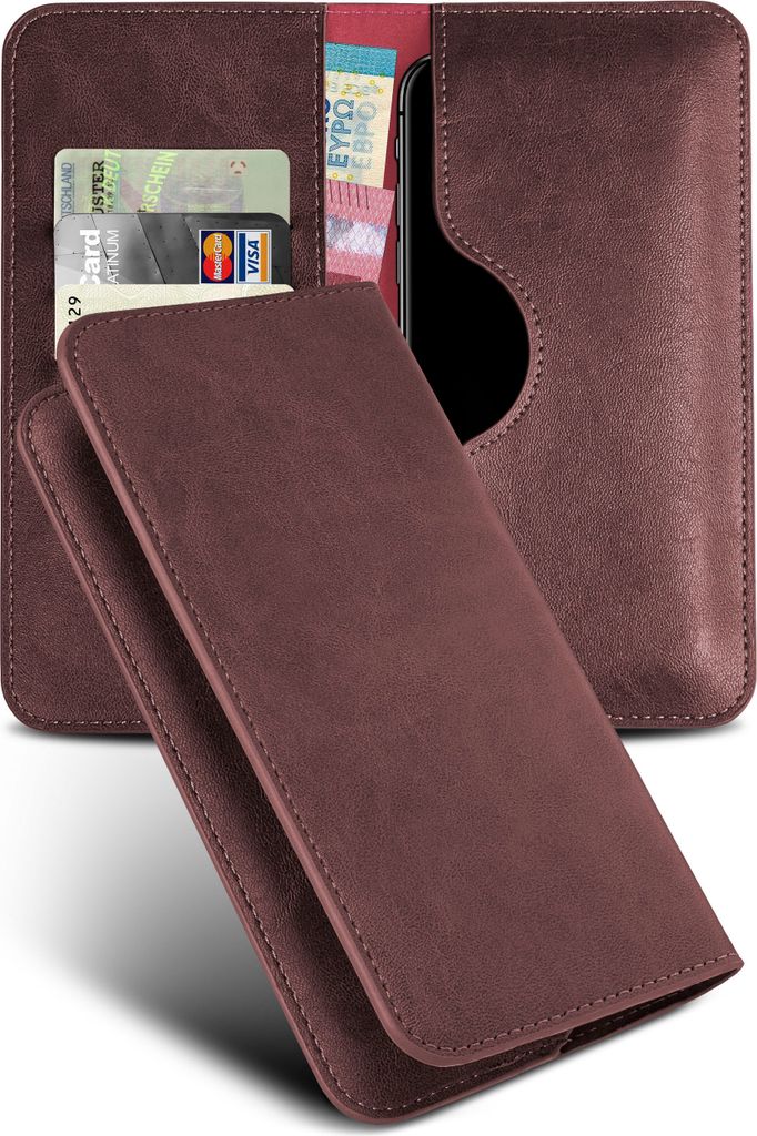 PURSE-CASE für Samsung Galaxy S20 Ultra, Farbe:Weinrot