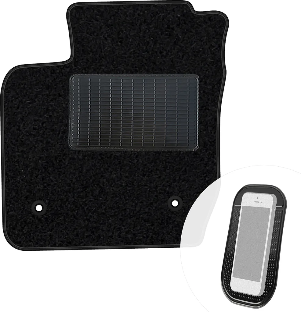 Tappetino moto-MOLTICO per Ford Courier 2013+ | Nero Velours Misura