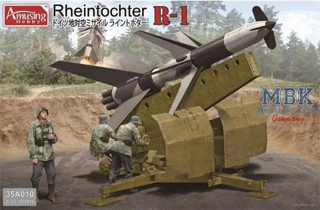 FlaRak Rheintochter R1 Missile Maquette 1/35 Amusing Hobby Détails Fins