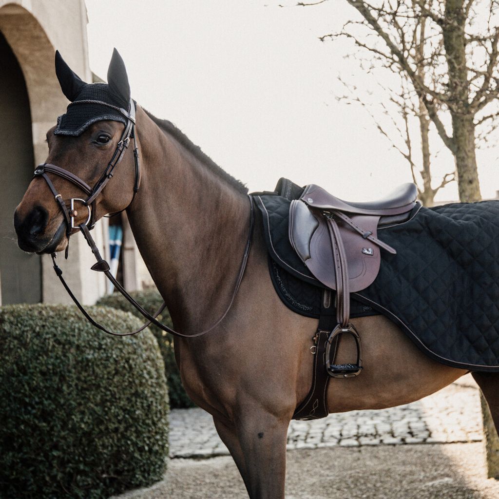 Kentucky Horsewear Ausreitdecke 160g Riding Rug Nierendecke Schwarz Medium