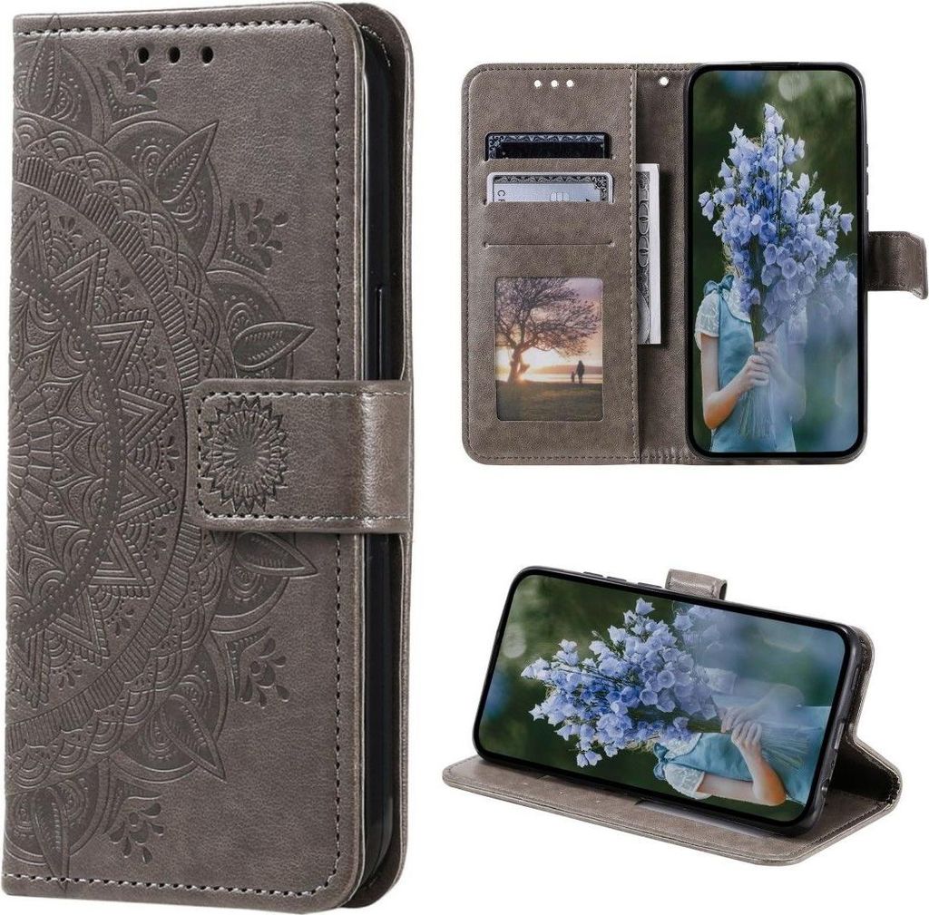 Hülle für Samsung Galaxy S23+ Handyhülle Flip Case Cover Tasche Etui Mandala