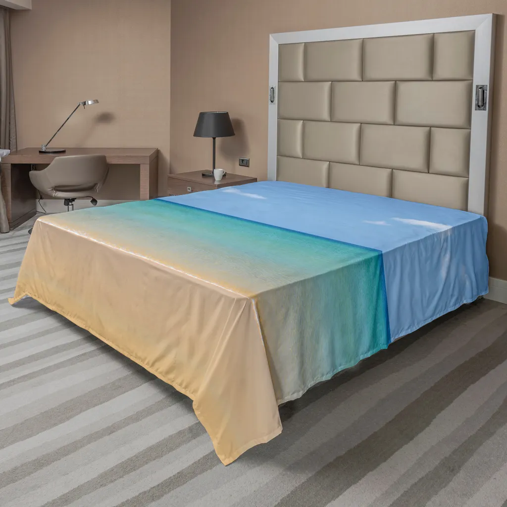 Drap de lit doux imprimé Sun Peace Relax Nature, grand format 275x260 cm