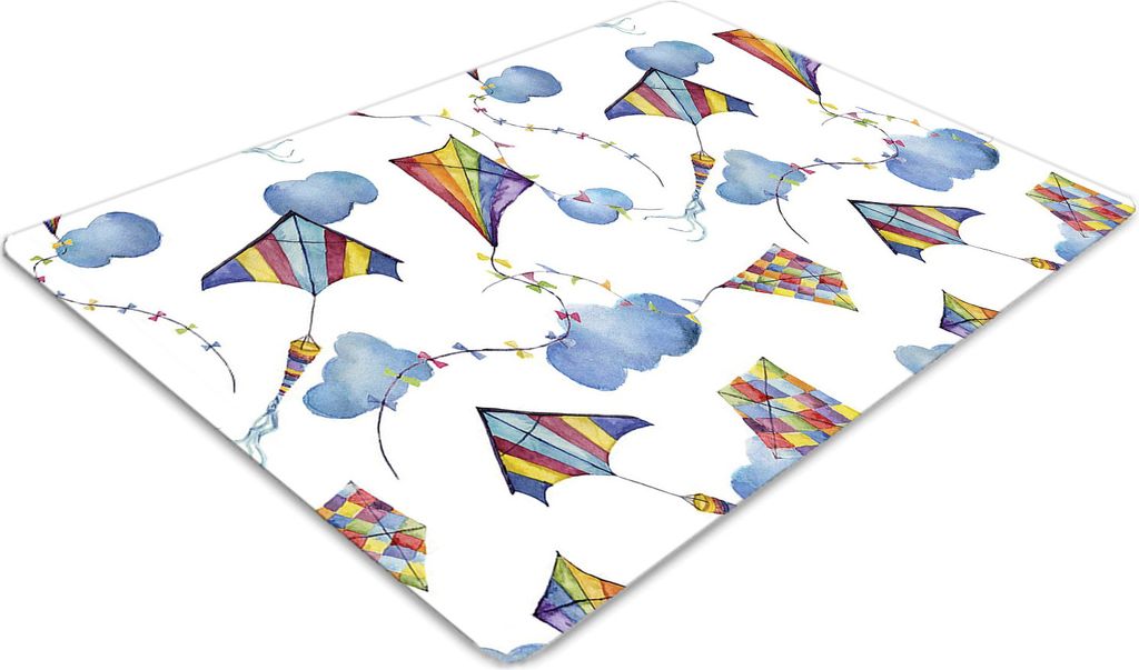 Stuhlunterlage Bürostuhlunterlage 120 cm x 90 cm Bodenmatte Bürostuhlunterlage - Kites Wolken