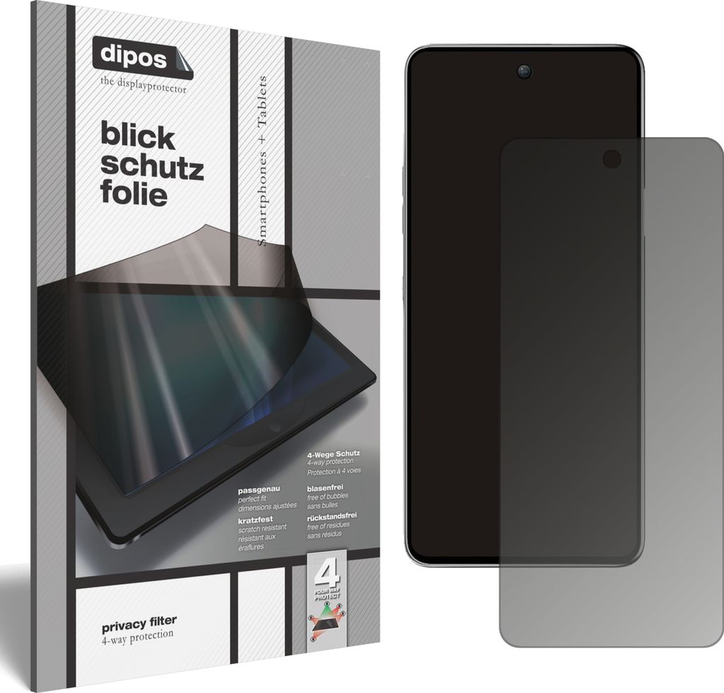 Blickschutzfolie für LG K92 5G matt Schutzfolie Folie Display Schutz dipos