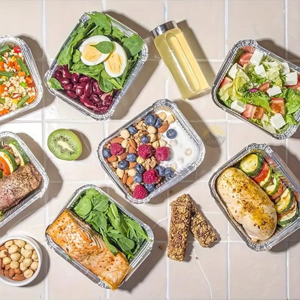 KURTT Mealprep Behälter 100 Stück - 500ml Mikrowellengeeignet