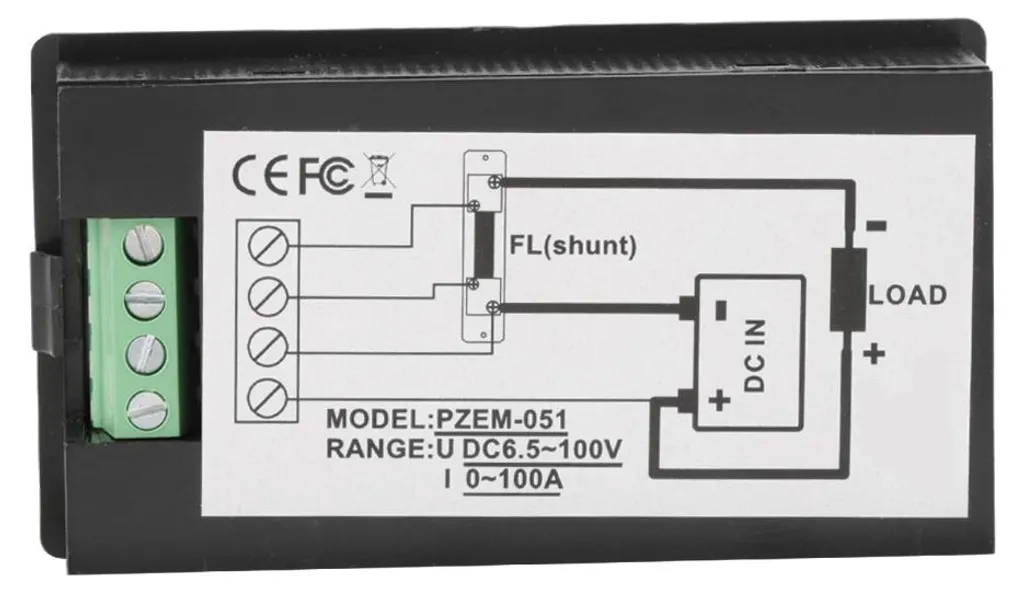 Comment mesurer le courant DC 100A facilement ? Solution PZEM-051 - 10