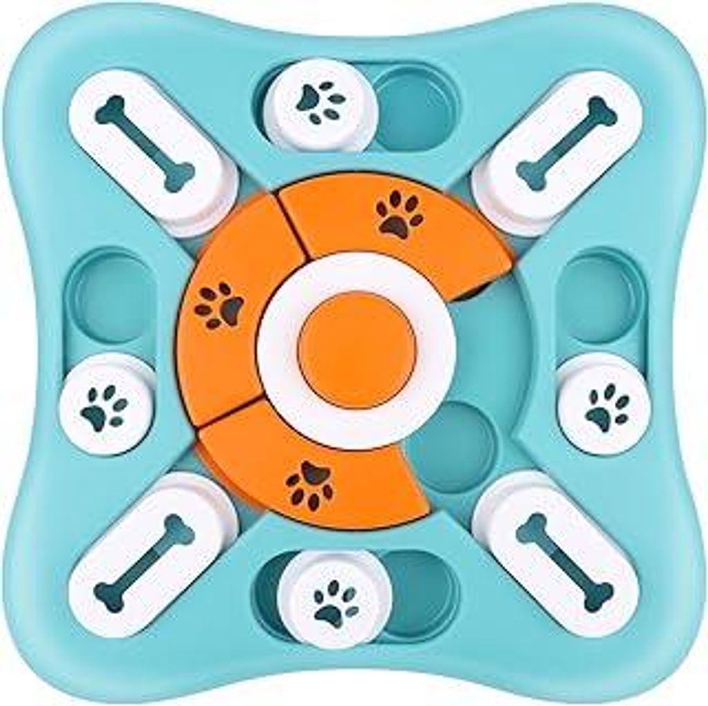 Intelligenzspielzeug, Hunde Beschäftigung Feeder Dispenser, Interaktives Welpenspielzeug mit Quietschen für Kleine, Mittlere, Große Hunde, Welpe...