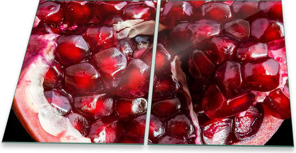 Piastra di copertura del piano cottura in ceramica 2 pezzi 2x40x52 Food Red Copertura dell'alzatina in vetro