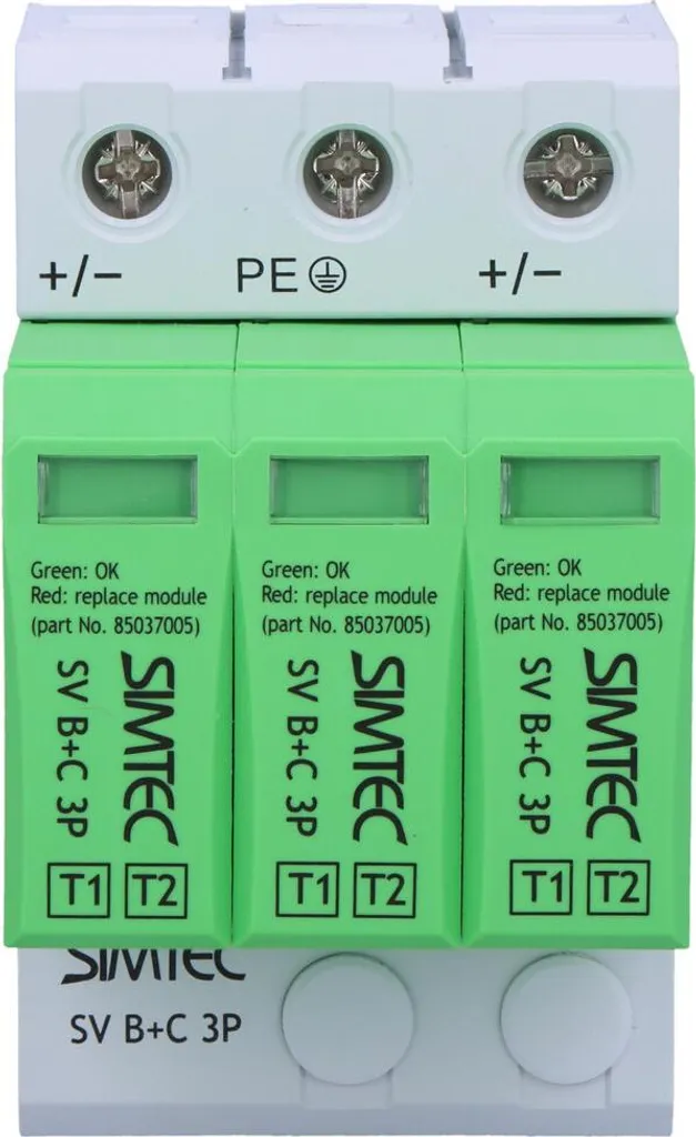 Protection foudre pour kit solaire - Parafoudre SIMTEC SV B+C 3P Varistance