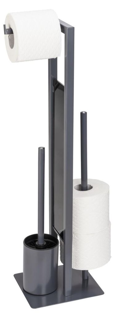WENKO Stand WC Garnitur Toilettenpapierhalter Produktbild 