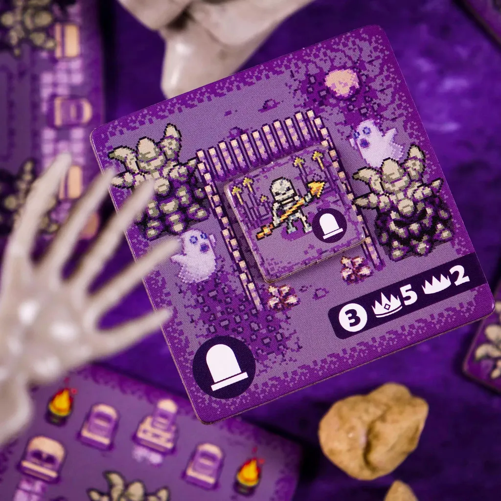 Jeu de Plateau Stratégique Overboss Muduko - Placement de Tuiles Rétro - 12