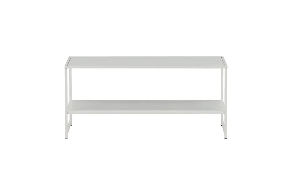 Tavolino Caffè Industrial Bianco Acciaio 101,6cm | Must-Have Loft