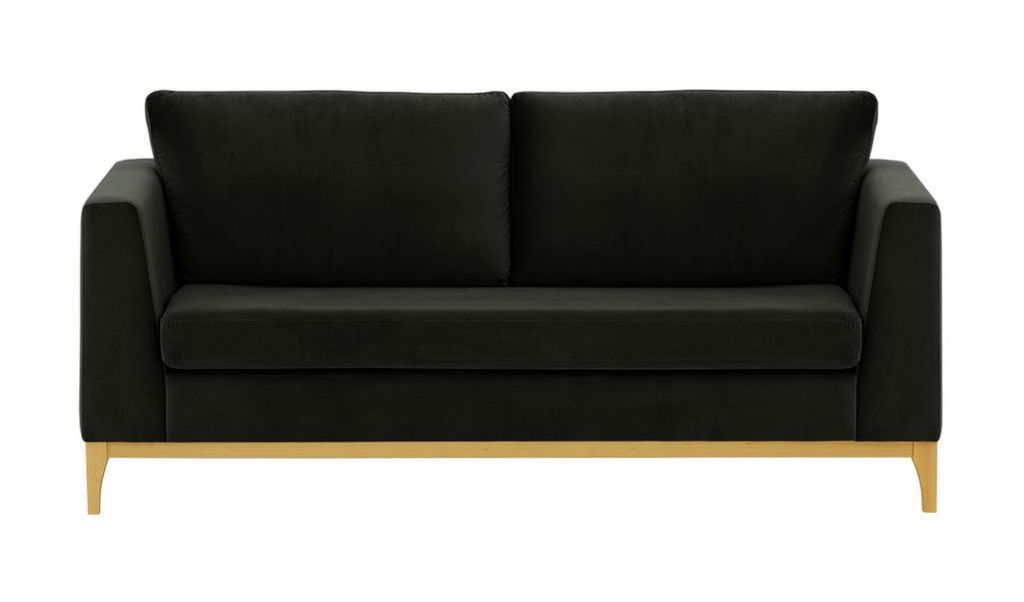 SLF24 - 2,5-Sitzer-Sofa Gosena Wood - schwarz - Velluto 20