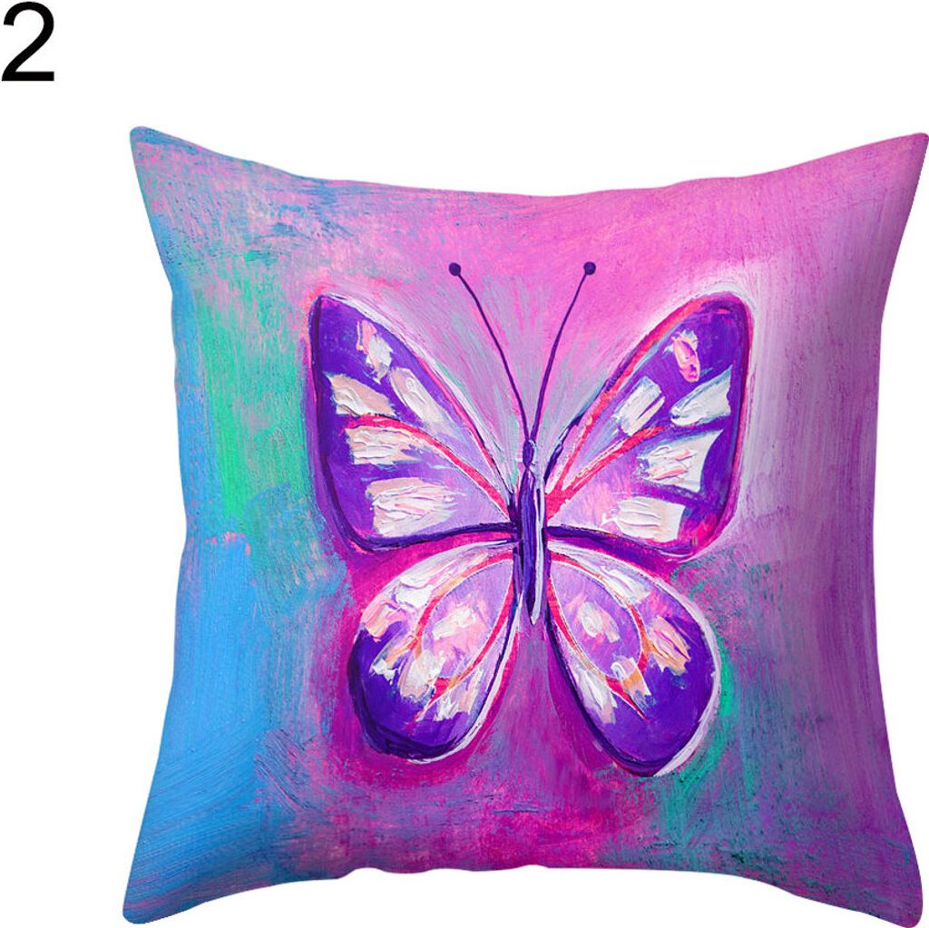 Multicolon Butterfly Wurf Pillow Protector Coss Cushion Cover Bettwäsche Artikel-2#