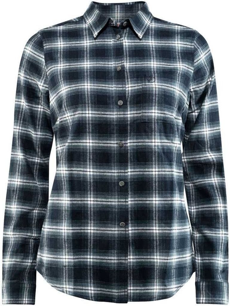 Fjällräven Övik Flannel Langarmhemd Blau XS Frau Blau XS