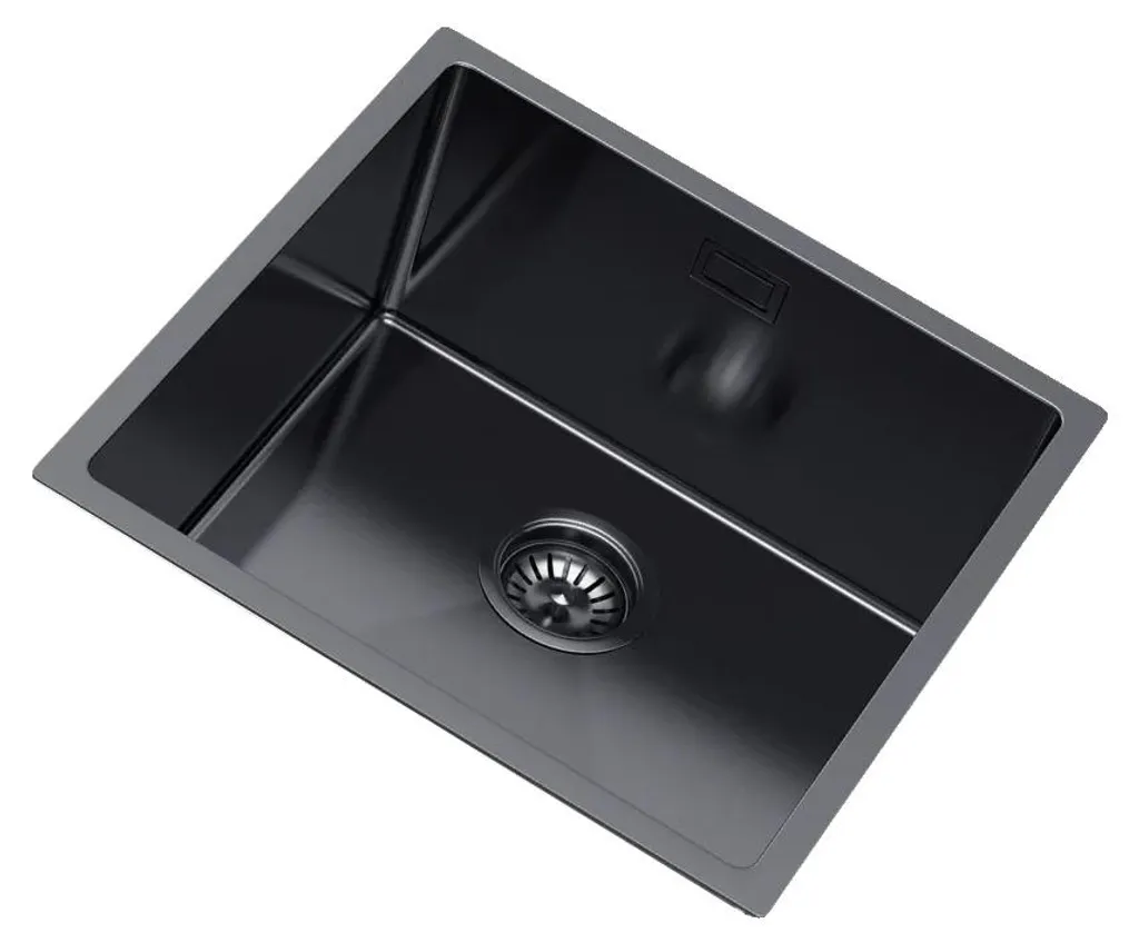 Évier une cuve graphite pour plan de travail de cuisine de 60 cm de large