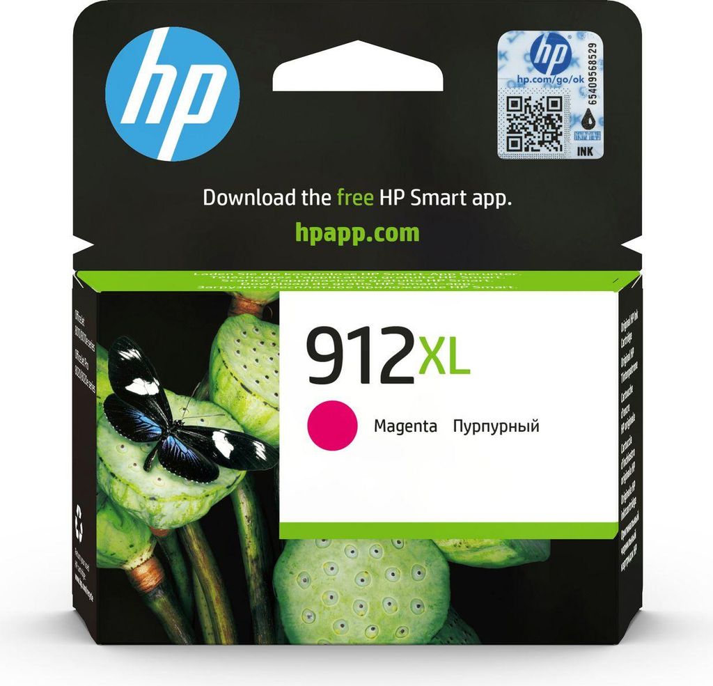 HP 912Xl Oryginalny Wkład Atramentowy Magenta Wysokowydajny, 3YL82AE
