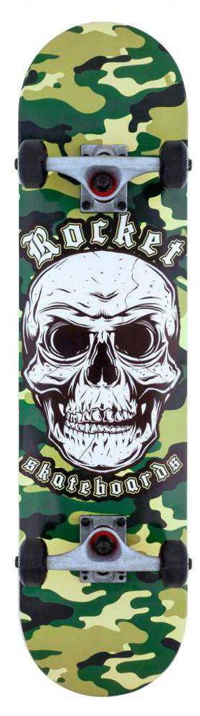 HOT Sports + Toys Skateboard Combat Skull 7.75 Zoll Rocket Produktbild 