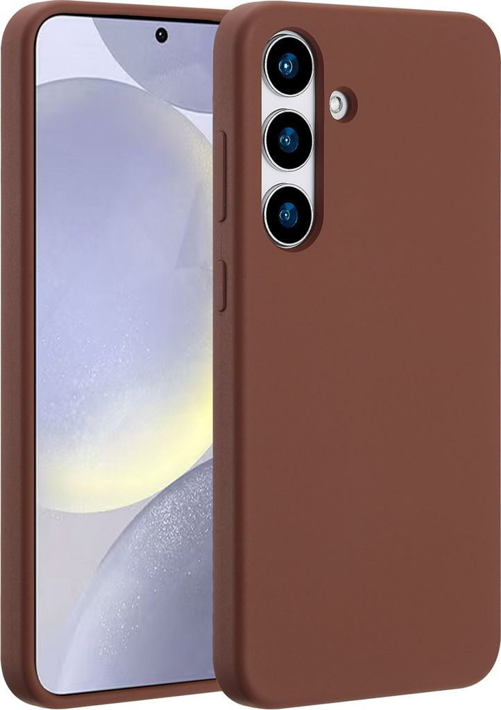 Accezz Liquid Silikoncase mit MagSafe Samsung Galaxy S25 Plus - New Tea Brown