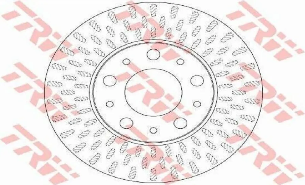 2x Disque de frein TRW DF4771S pour FIAT Ducato Fourgon 250 290 69.6mm