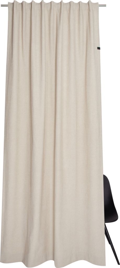 Schöner Wohnen Vorhang mit verdecktem Schlaufenband Solo Farbe sand Größe 130x300cm