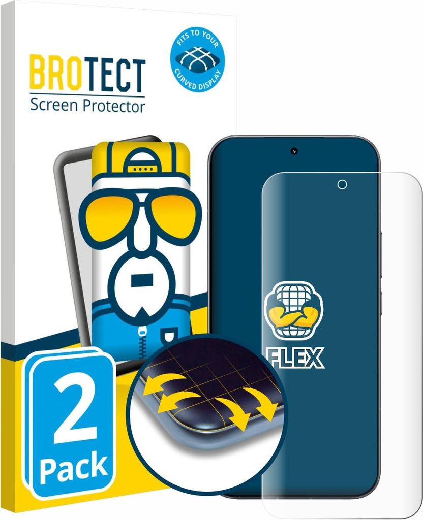 2x BROTECT Fullscreen Schutzfolie für Xiaomi Redmi K90 Pro Max Displayschutz Folie Fullcover Klar Transparent
