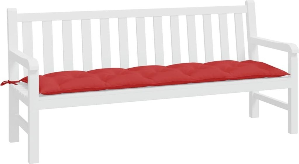 Gartenbank-Auflage Rot 180x50x7 cm Oxford-Gewebe
