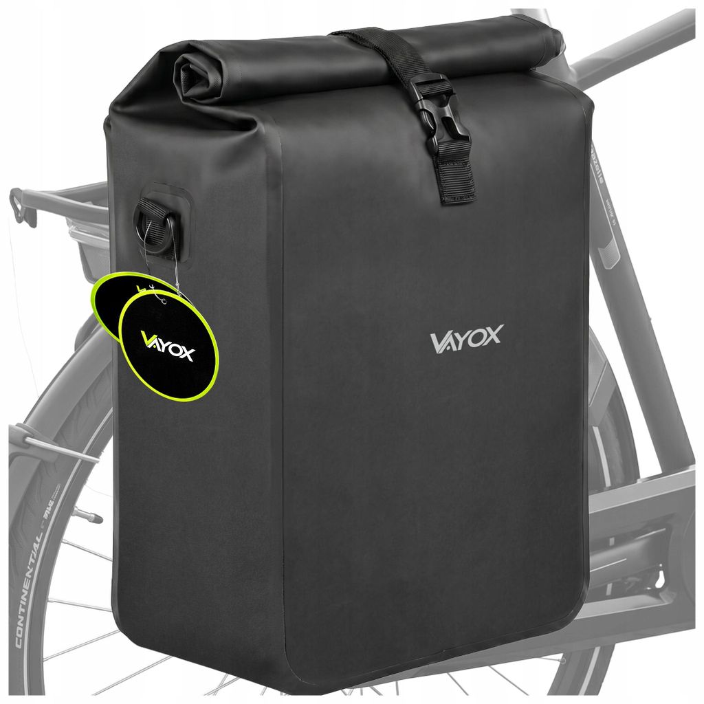 Vayox VA0444B Fahrradtasche, 20 l, PVC, 29x15x50 cm, Produktbild 