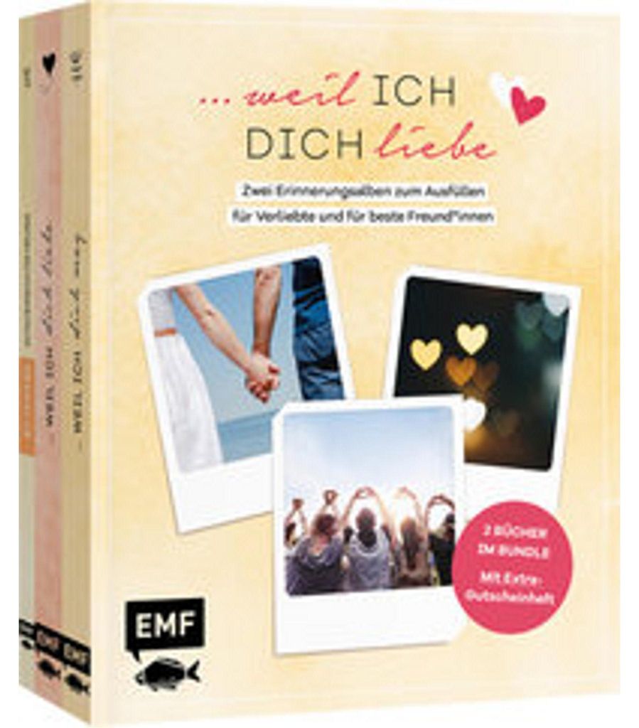 ...weil ich dich liebe - Zwei Bücher im Bundle: Erinnerungsalben für Verliebte und für beste Freund*innen
