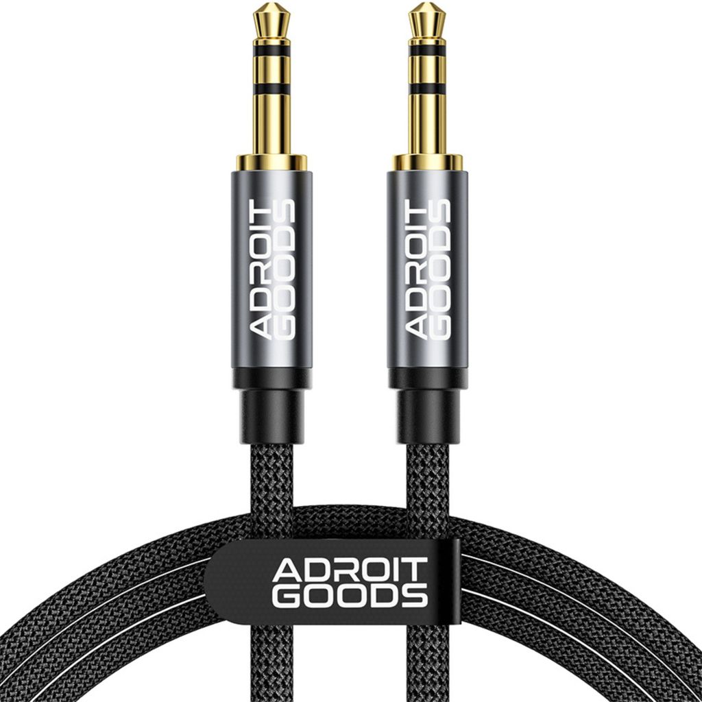 AdroitGoods AUX kabel 3,5 mm - Audio kabel - pozlacený - Obrázek produktu 