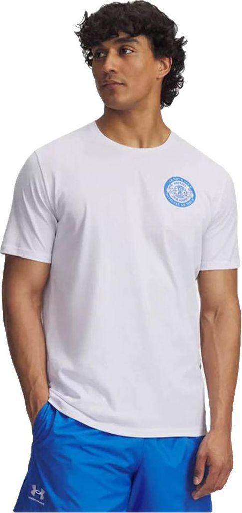 Under Armour Armour Club Kurzarm-t-shirt Weiß S / Regular Herren Weiß S