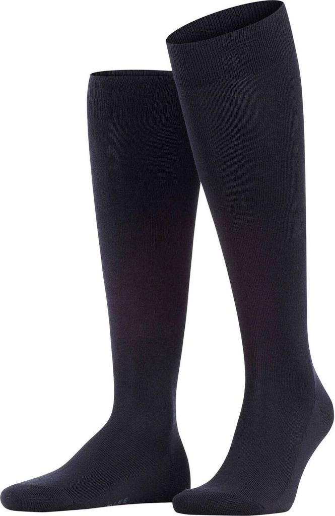 FALKE Family heren kniekousen, marine blauw (dark navy)