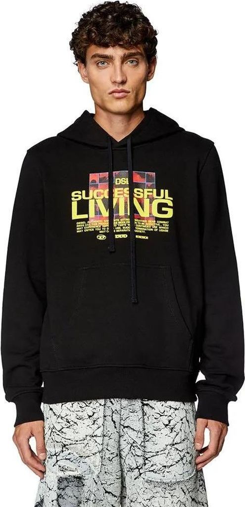 Diesel Ginn N1 Kapuzenpullover Schwarz L Herren Schwarz L