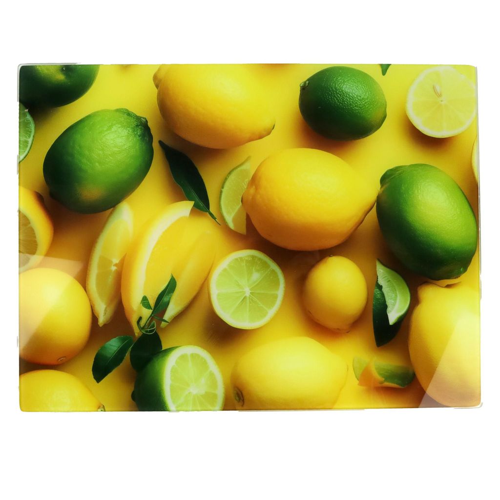 Velká skleněná krájecí deska 30 x 40 cm citron – tvrzené Obrázek produktu 