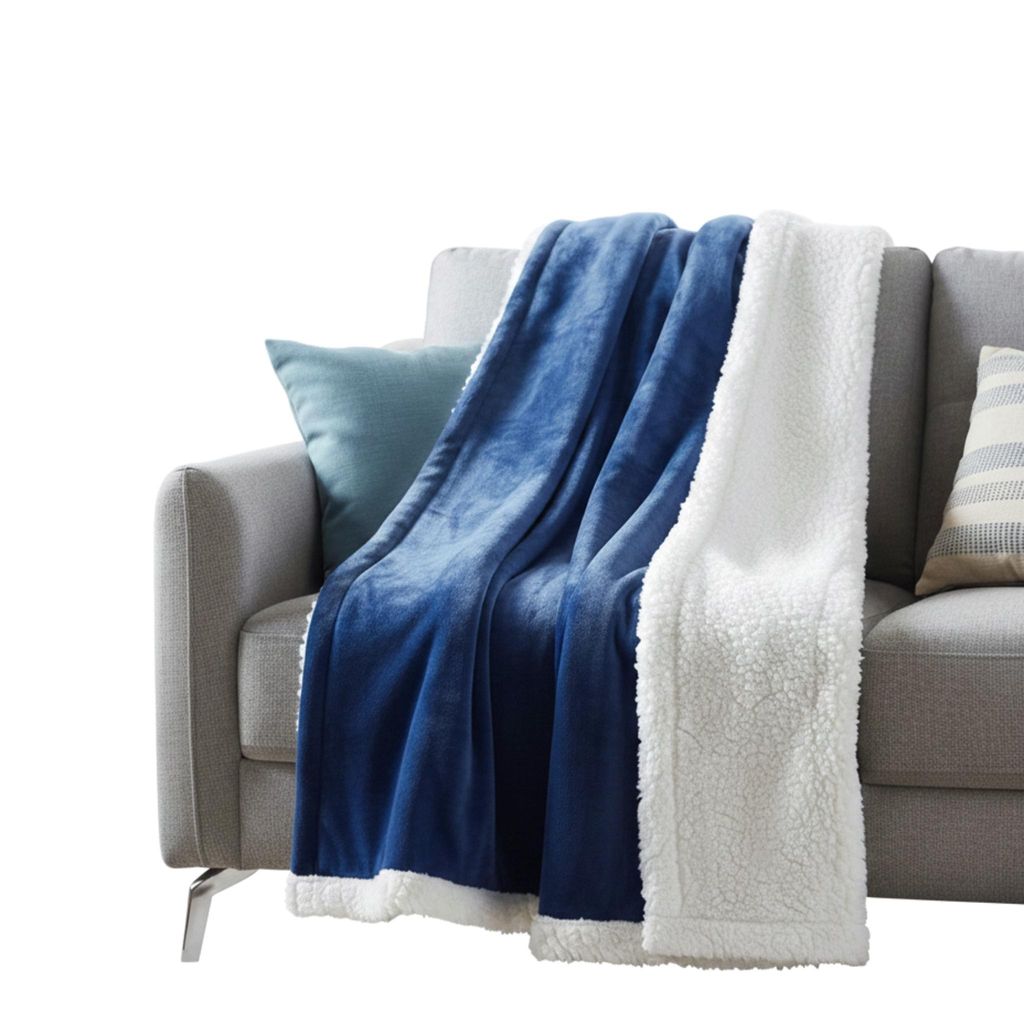 Premium Sherpa Kuscheldecke – Wendedecke aus Fleece & Teddyfell, Extra Weich, Kuschelig & Pflegeleicht