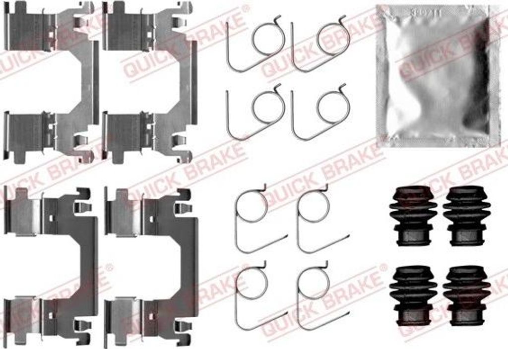 QUICK BRAKE 109-0053 Zubehörsatz Scheibenbremsbelag Vorne Produktbild 