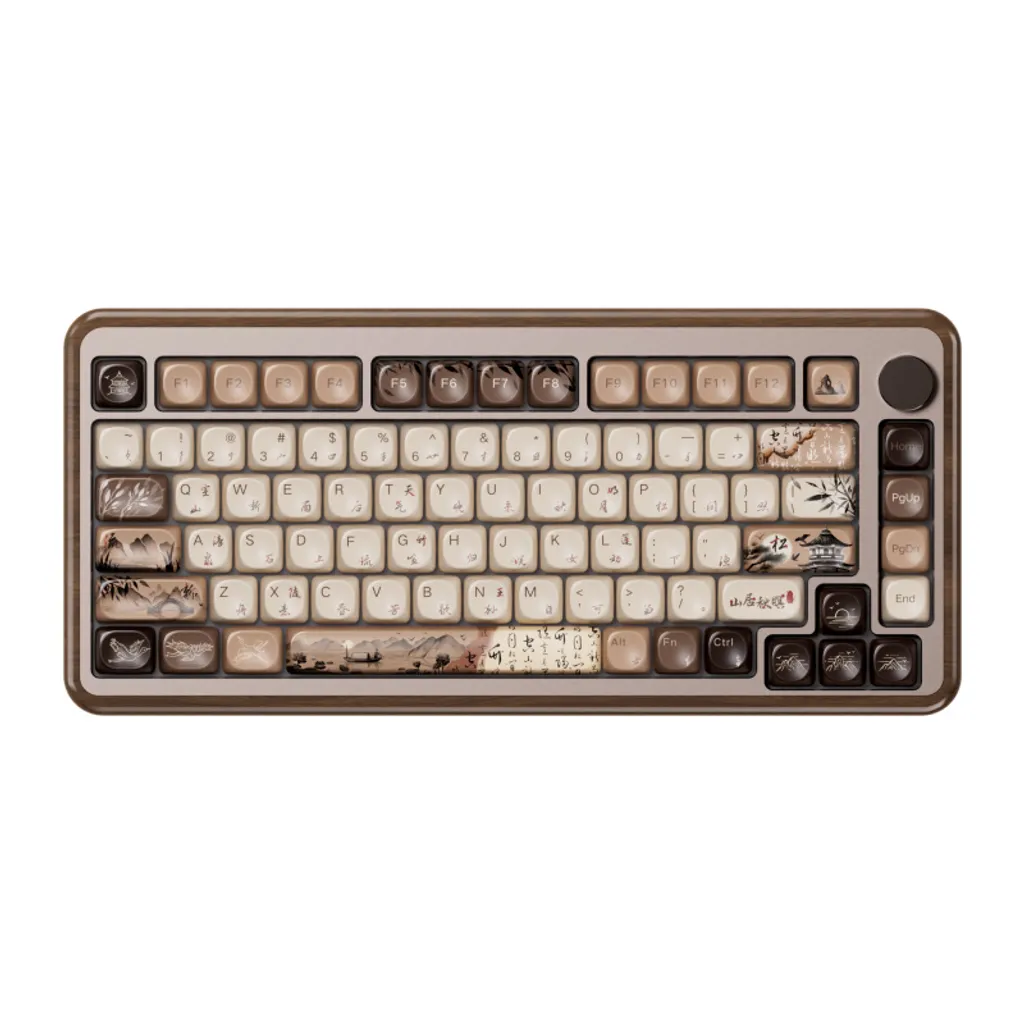 Clavier mécanique silencieux AKKO MU02 75% bois anti fatigue des doigts